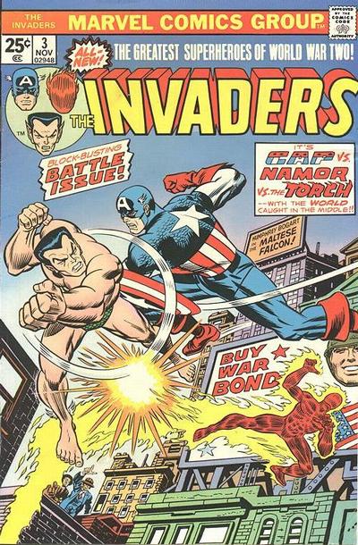 Cover for The Invaders (Marvel, 1975 series) #3 [Regular Edition]