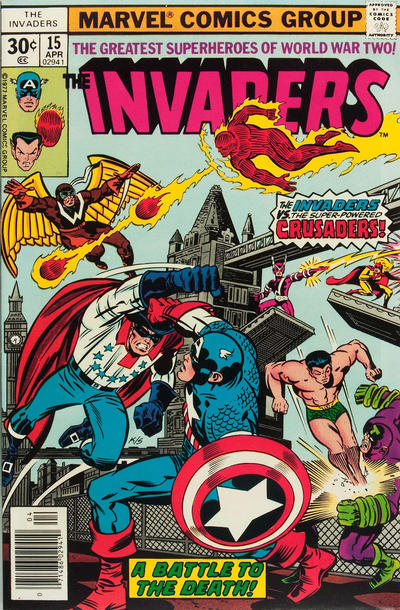 Cover for The Invaders (Marvel, 1975 series) #15 [Regular Edition]