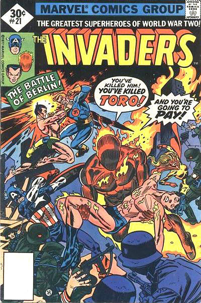 Cover for The Invaders (Marvel, 1975 series) #21 [Whitman]
