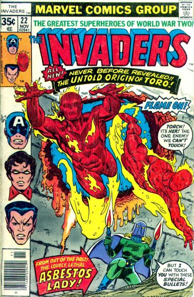 Cover for The Invaders (Marvel, 1975 series) #22 [Regular Edition]