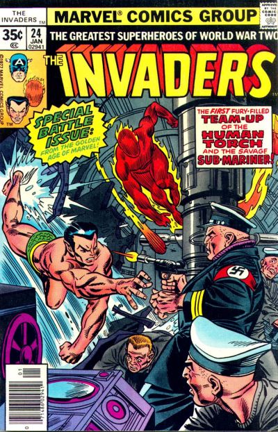 Cover for The Invaders (Marvel, 1975 series) #24 [Regular Edition]