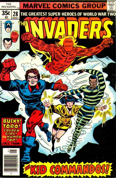 Cover for The Invaders (Marvel, 1975 series) #28 [Regular Edition]