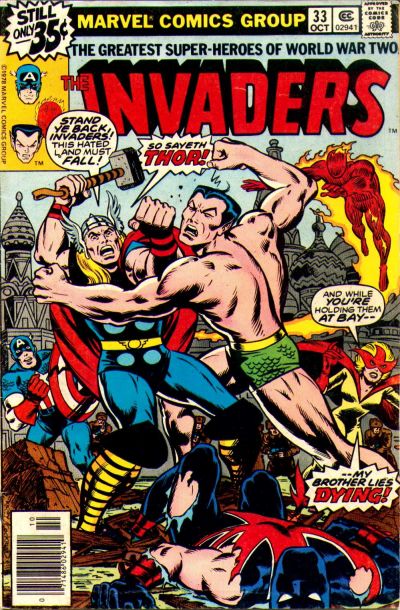 Cover for The Invaders (Marvel, 1975 series) #33 [Regular Edition]