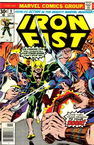 Cover for Iron Fist (Marvel, 1975 series) #9