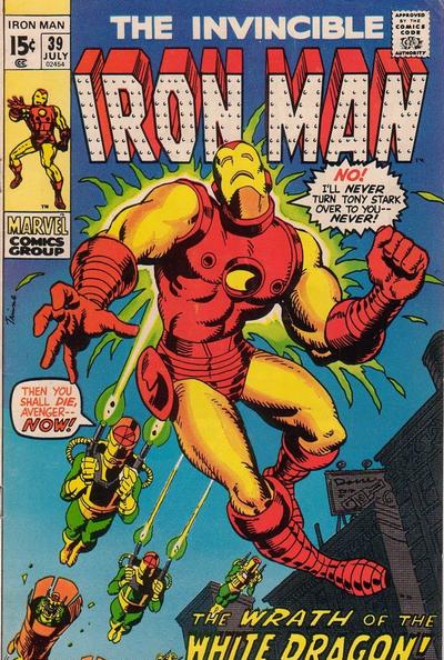 Cover for Iron Man (Marvel, 1968 series) #39