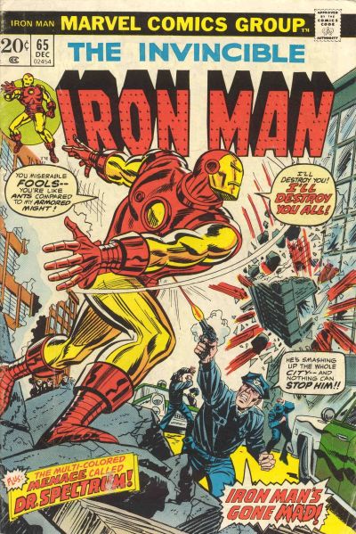 Cover for Iron Man (Marvel, 1968 series) #65
