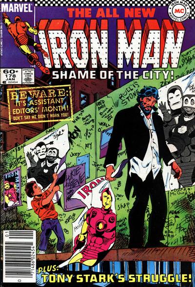 Cover for Iron Man (Marvel, 1968 series) #178 [Newsstand]