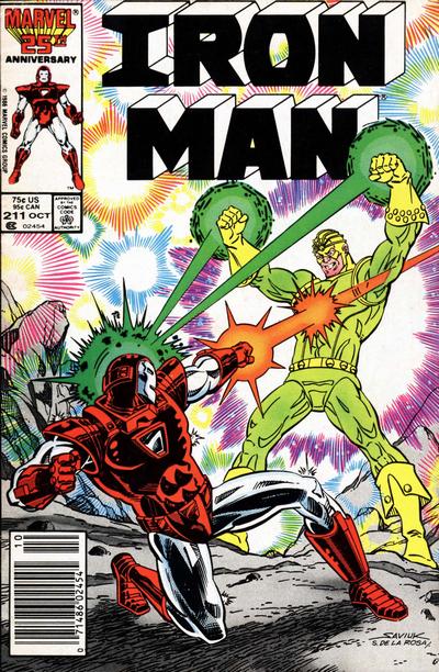 Cover for Iron Man (Marvel, 1968 series) #211 [Newsstand]