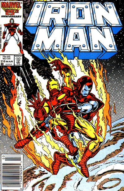Cover for Iron Man (Marvel, 1968 series) #216 [Newsstand]