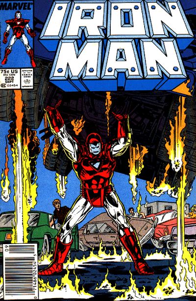 Cover for Iron Man (Marvel, 1968 series) #222 [Newsstand]