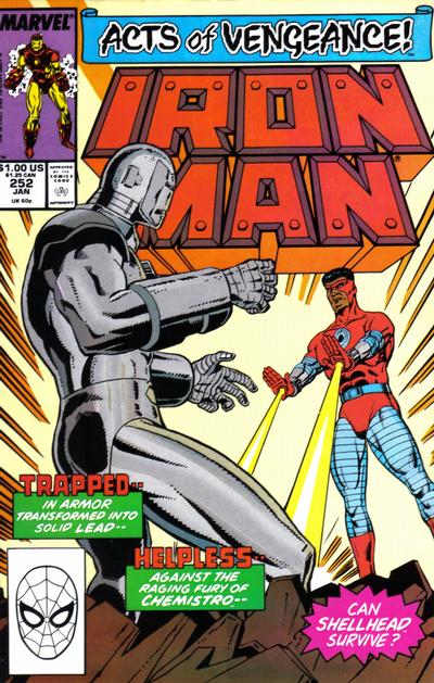 Cover for Iron Man (Marvel, 1968 series) #252 [Direct]