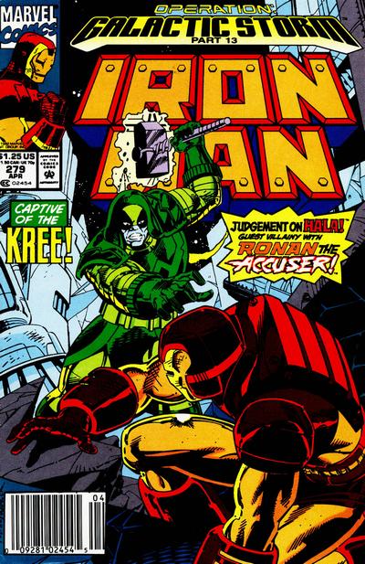 Cover for Iron Man (Marvel, 1968 series) #279 [Newsstand]