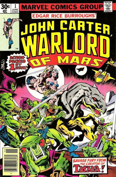 Cover for John Carter Warlord of Mars (Marvel, 1977 series) #1 [30¢]