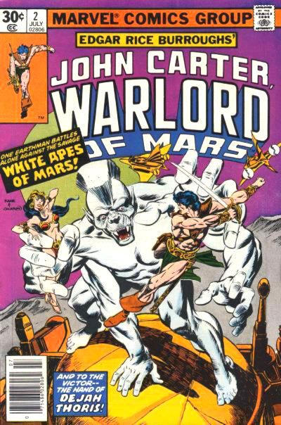 Cover for John Carter Warlord of Mars (Marvel, 1977 series) #2 [30¢]