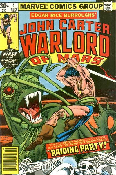 Cover for John Carter Warlord of Mars (Marvel, 1977 series) #4 [30¢]