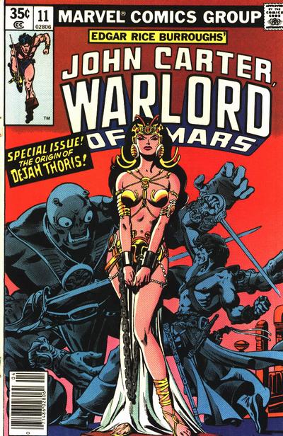 Cover for John Carter Warlord of Mars (Marvel, 1977 series) #11