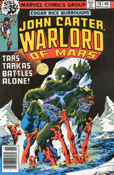 Cover for John Carter Warlord of Mars (Marvel, 1977 series) #18