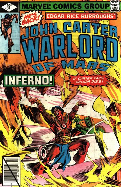 Cover for John Carter Warlord of Mars (Marvel, 1977 series) #25