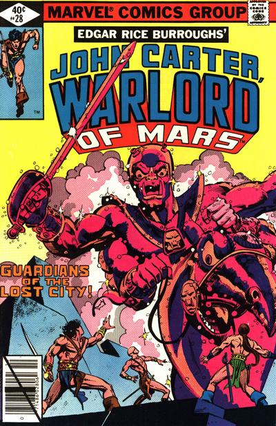 Cover for John Carter Warlord of Mars (Marvel, 1977 series) #28 [Direct]