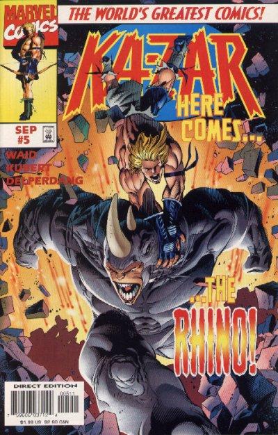 Cover for Ka-Zar (Marvel, 1997 series) #5
