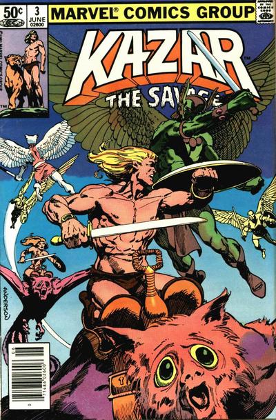Cover for Ka-Zar the Savage (Marvel, 1981 series) #3 [Newsstand]