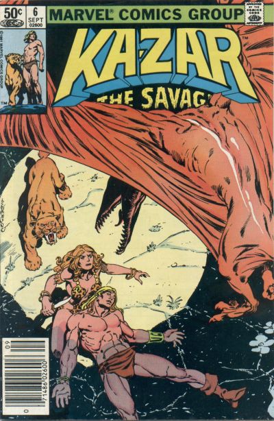 Cover for Ka-Zar the Savage (Marvel, 1981 series) #6 [Newsstand]