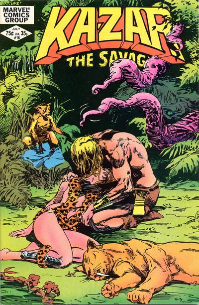 Cover for Ka-Zar the Savage (Marvel, 1981 series) #16