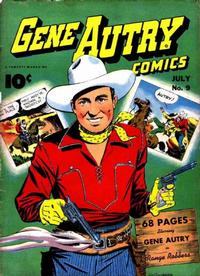 Cover for Gene Autry Comics (Fawcett, 1941 series) #9