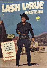 Cover Thumbnail for Lash LaRue Western (Fawcett, 1949 series) #19