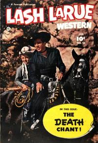 Cover Thumbnail for Lash LaRue Western (Fawcett, 1949 series) #24