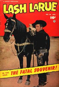 Cover Thumbnail for Lash LaRue Western (Fawcett, 1949 series) #36
