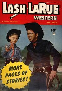 Cover Thumbnail for Lash LaRue Western (Fawcett, 1949 series) #38