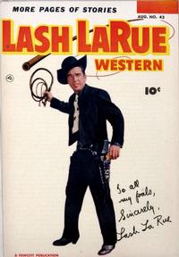 Cover Thumbnail for Lash LaRue Western (Fawcett, 1949 series) #43