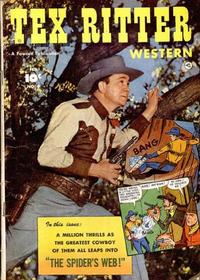 Cover for Tex Ritter Western (Fawcett, 1950 series) #9