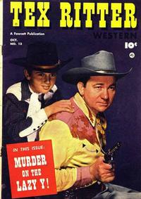 Cover Thumbnail for Tex Ritter Western (Fawcett, 1950 series) #13