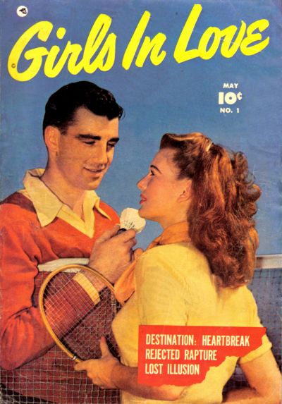 Cover for Girls in Love (Fawcett, 1950 series) #1