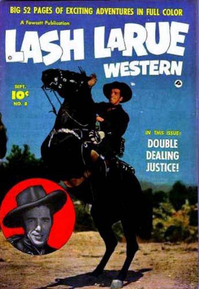Cover for Lash LaRue Western (Fawcett, 1949 series) #8