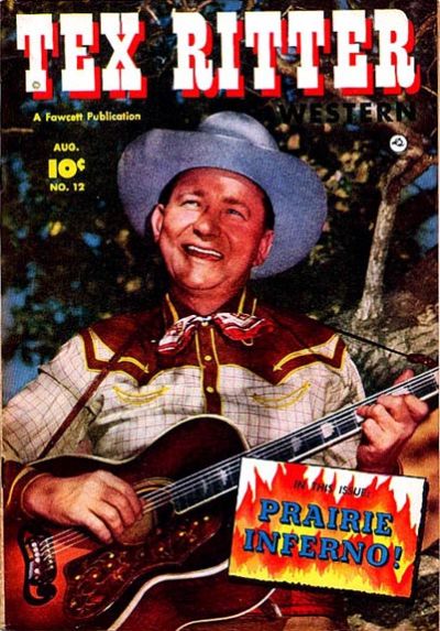 Cover for Tex Ritter Western (Fawcett, 1950 series) #12