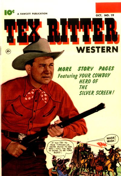 Cover for Tex Ritter Western (Fawcett, 1950 series) #19