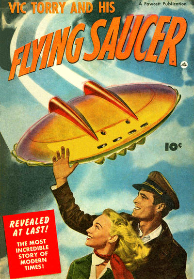 Cover for Vic Torry and His Flying Saucer (Fawcett, 1950 series) 