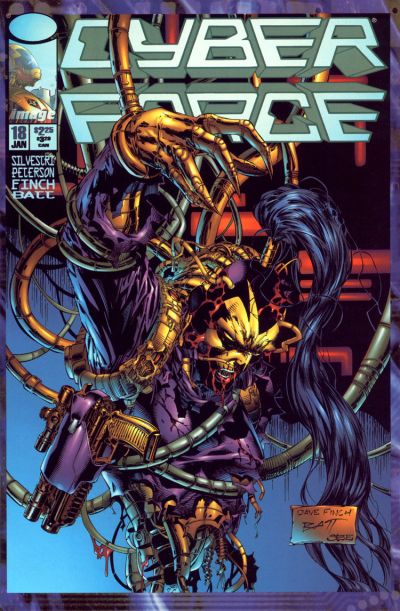 Cover for Cyberforce (Image, 1993 series) #18 [David Finch]