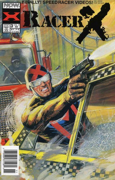 Cover for Racer X (Now, 1989 series) #3 [Newsstand]