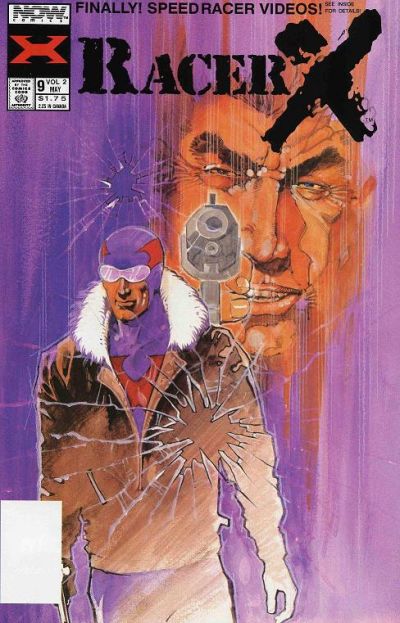 Cover for Racer X (Now, 1989 series) #9 [Direct]