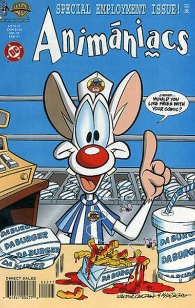 Cover for Animaniacs (DC, 1995 series) #22 [Direct Sales]