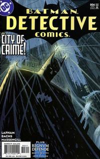 Cover Thumbnail for Detective Comics (DC, 1937 series) #806 [Direct Sales]