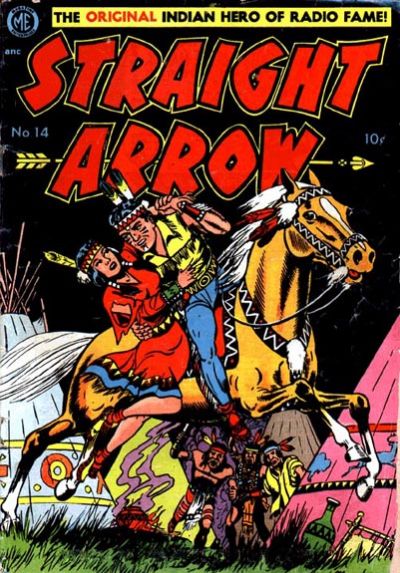 Cover for Straight Arrow (Magazine Enterprises, 1950 series) #14