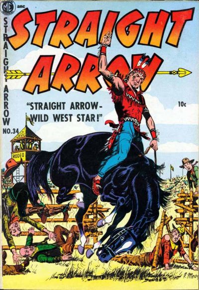 Cover for Straight Arrow (Magazine Enterprises, 1950 series) #34