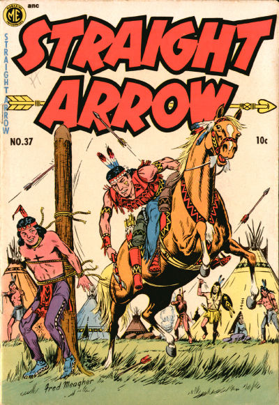 Cover for Straight Arrow (Magazine Enterprises, 1950 series) #37
