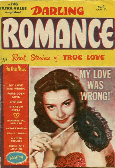 Cover for Darling Romance (Bell Features, 1950 series) #4