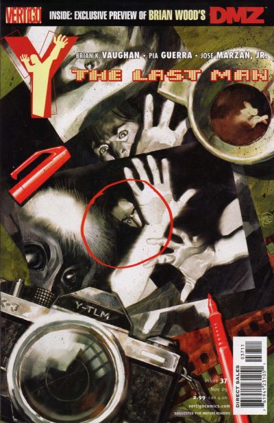 Cover for Y: The Last Man (DC, 2002 series) #37